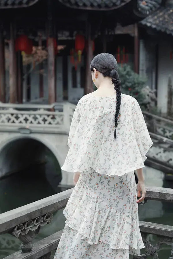 Molifusu  | Ruffle Hecatolite Dress Fangyan