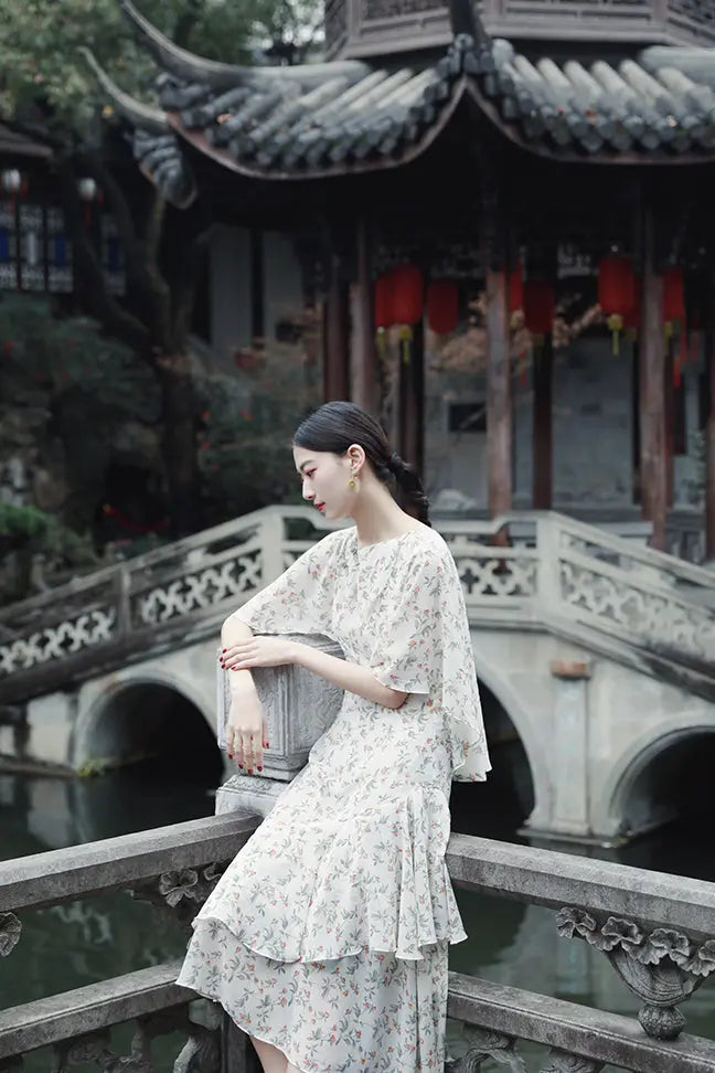 Molifusu  | Ruffle Hecatolite Dress Fangyan