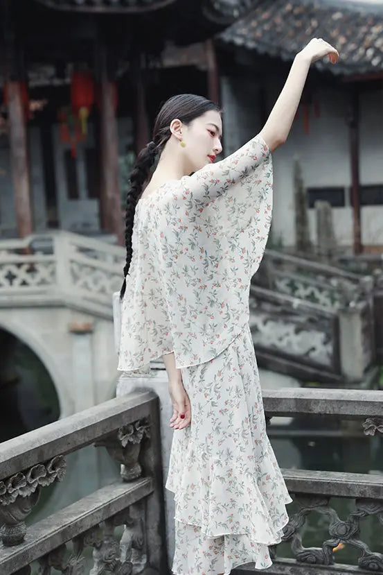 Molifusu  | Ruffle Hecatolite Dress Fangyan