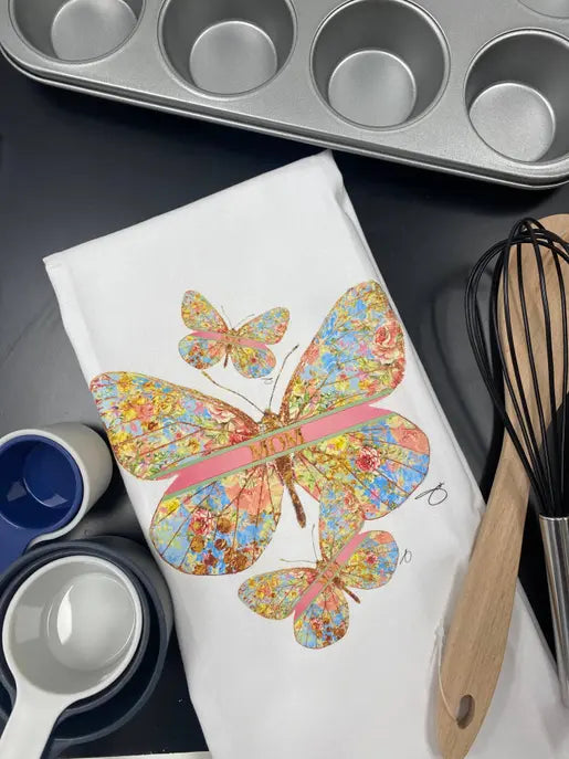 Mom Butterfly Tea Towel By Jodi