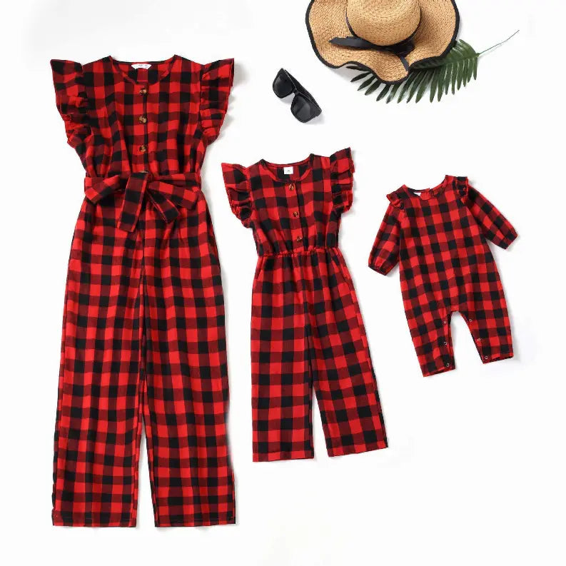Mom Daughter Matching Beautiful Jumpsuit Mom And Mini Me Pawsome Pet