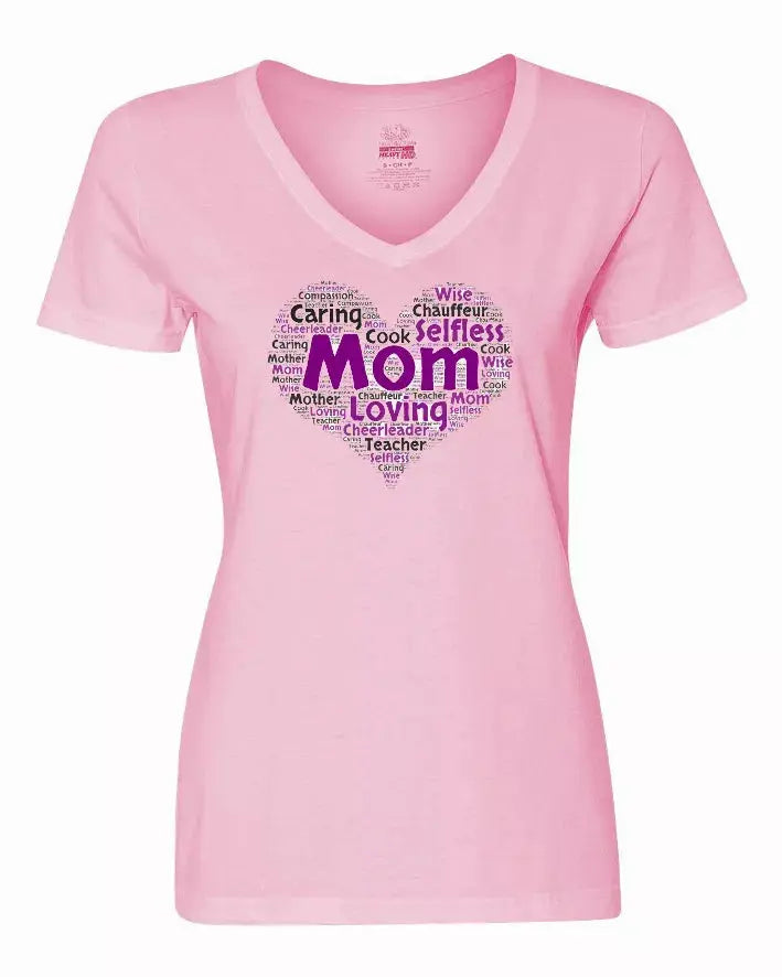 Mom is my Heart Ladies Shirt XLarge Bad Baby Inc