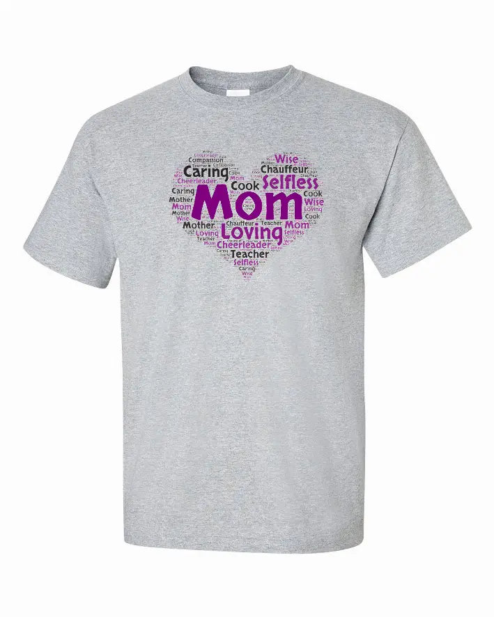 Mom is my Heart Shirt Bad Baby Inc