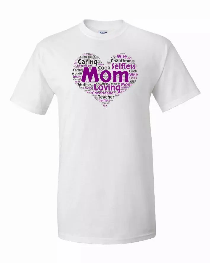 Mom is my Heart Shirt Bad Baby Inc