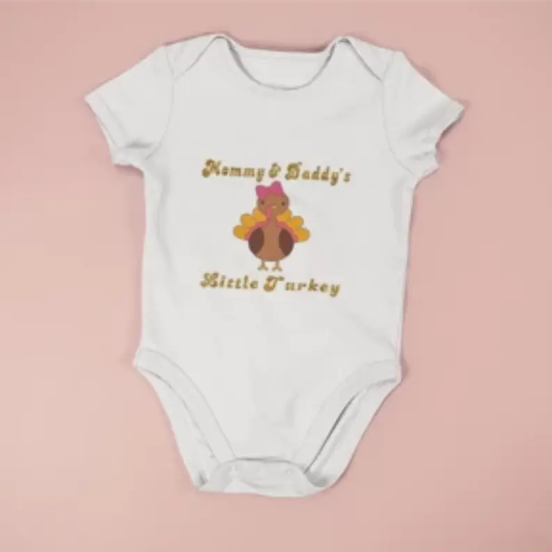 Mommy & Daddy's Little Turkey Bodysuit Dream Team Designs