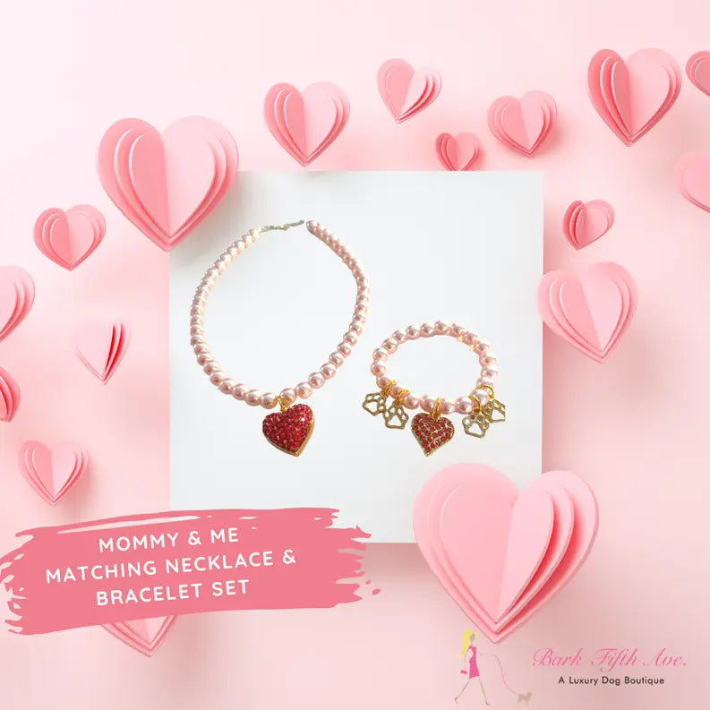 Mommy & Me Matching Necklace and Bracelet Set Bark Fifth Avenue