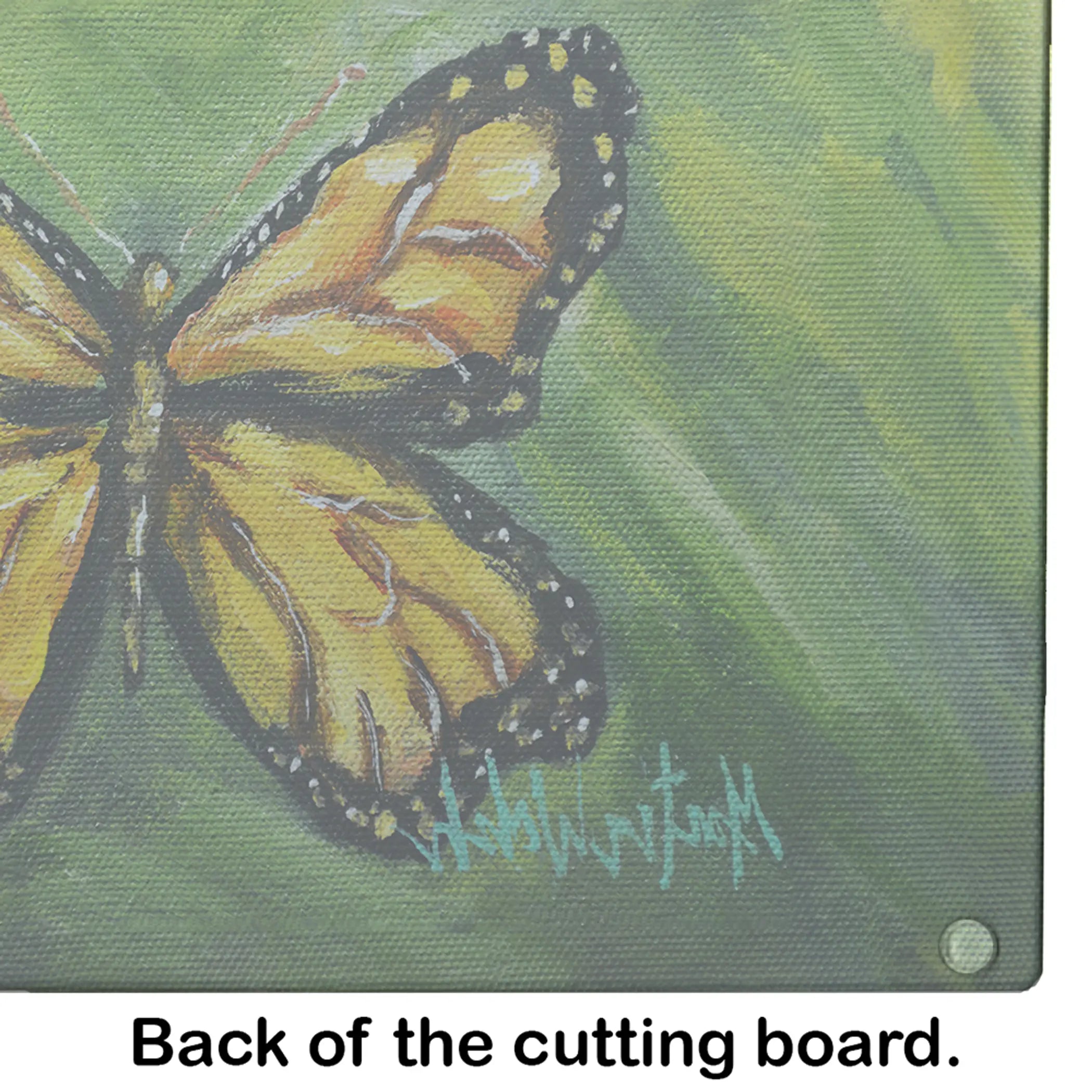 Monarch Glover Fly Butterfly Glass Cutting Board Caroline's Treasures