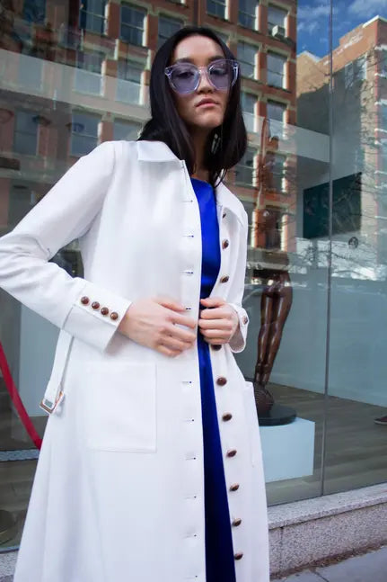 Monique White Coat Maskup Corporation
