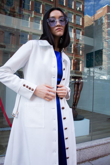 Monique White Coat Maskup Corporation