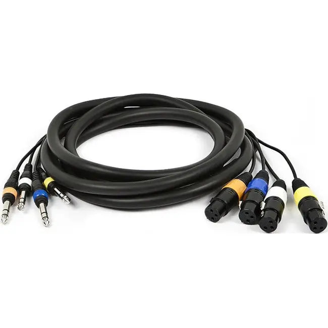 Monoprice 10ft 4-Channel TRS Male to XLR Female Snake Cable Monoprice, Inc