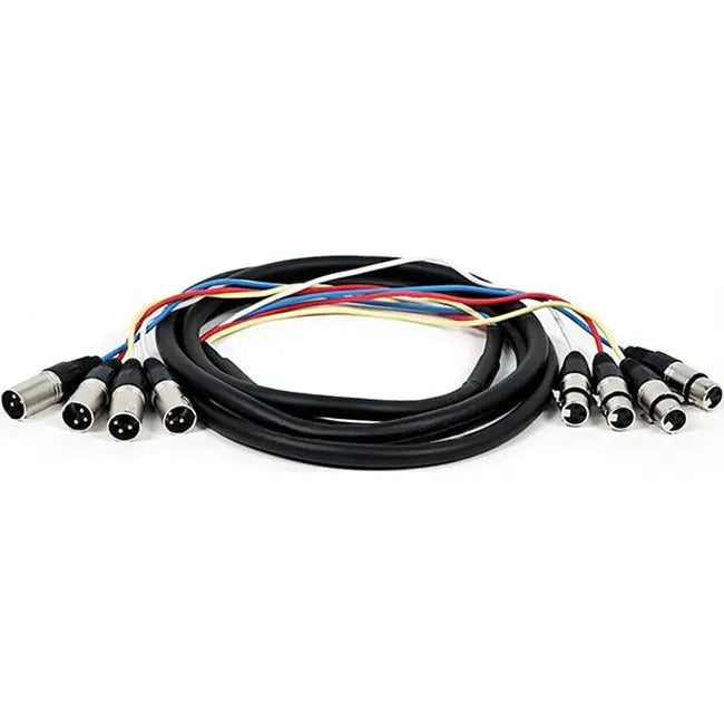 Monoprice 10ft 4-Channel XLR Male to XLR Female Snake Cable Monoprice, Inc