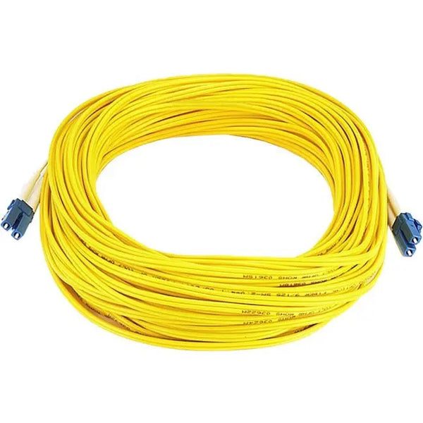 Monoprice Fiber Optic Cable, LC/LC, Single Mode, Duplex - 25 meter (9/125 Type) - Yellow Monoprice, Inc