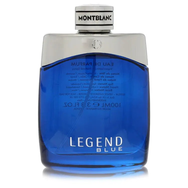 Mont Blanc  Montblanc Legend Blue by Mont Blanc Eau De Parfum Spray (Tester) 3.3 oz for Men for Fragrances for Men - GreatEagleInc