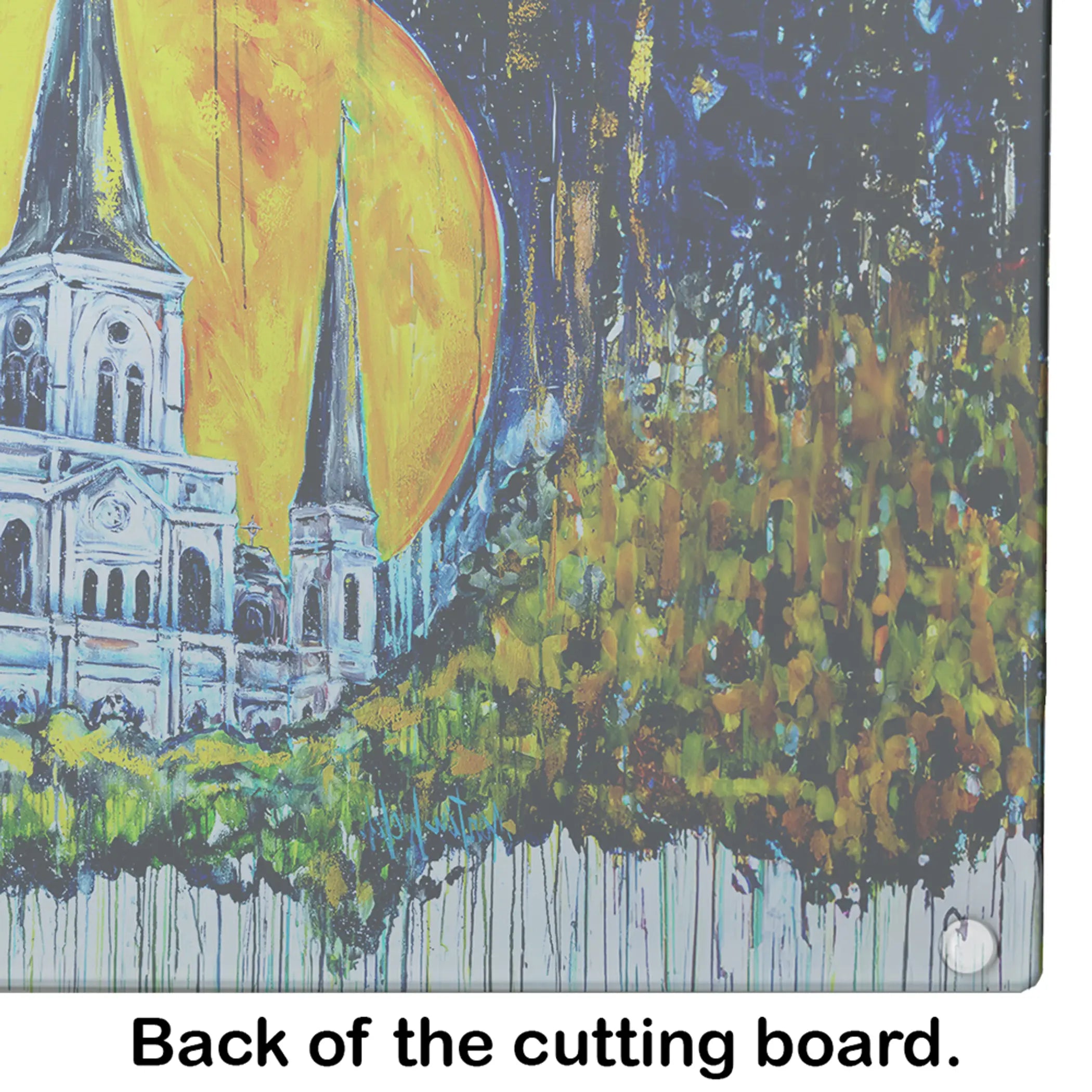 Moonlight Shadows Glass Cutting Board Caroline's Treasures