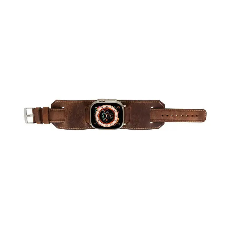 Moorcroft Cuff Leather Bands for Apple Watch Ultra,8,7 and SE Toronata