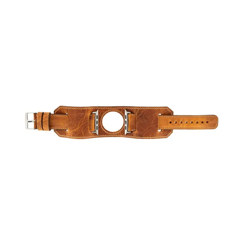Moorcroft Cuff Leather Bands for Apple Watch Ultra,8,7 and SE Toronata