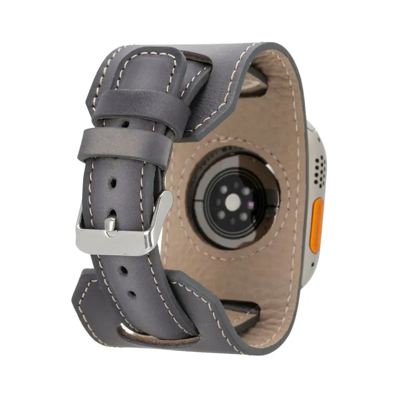 Moorcroft Cuff Leather Bands for Apple Watch Ultra,8,7 and SE Toronata