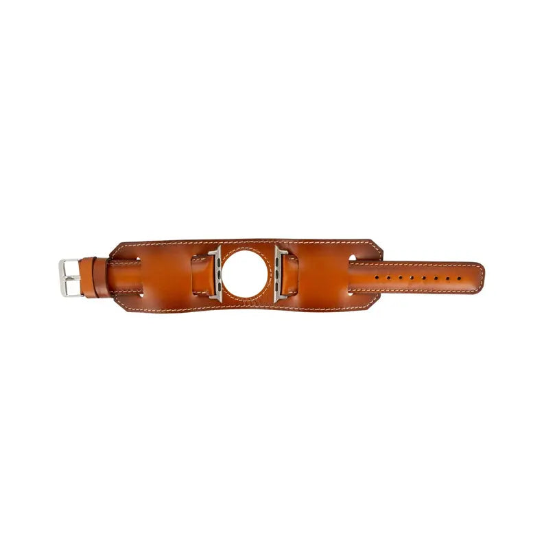 Moorcroft Cuff Leather Bands for Apple Watch Ultra,8,7 and SE Toronata