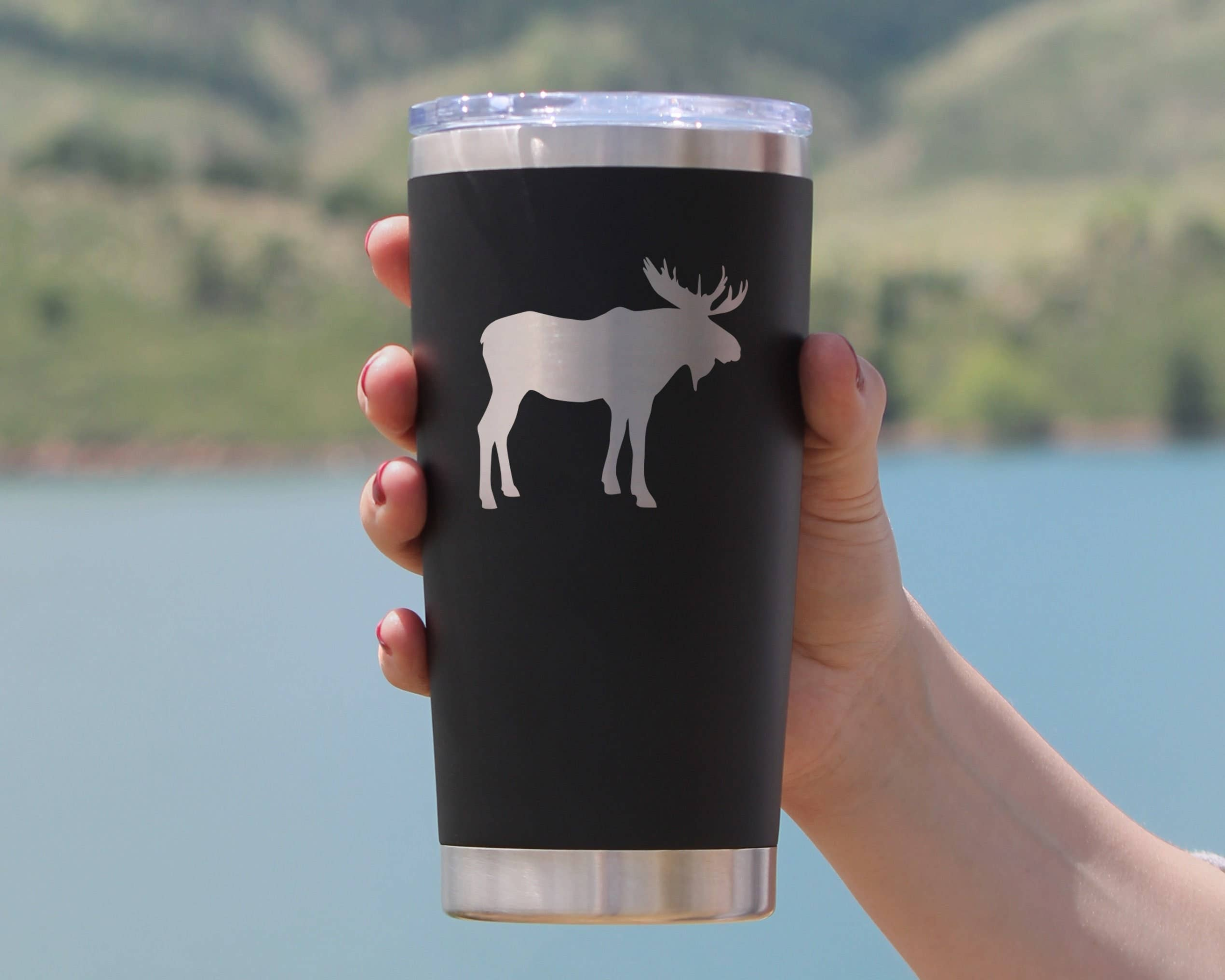 Moose Insulated Travel Tumbler - Rustic Cabin Gifts Bevvee