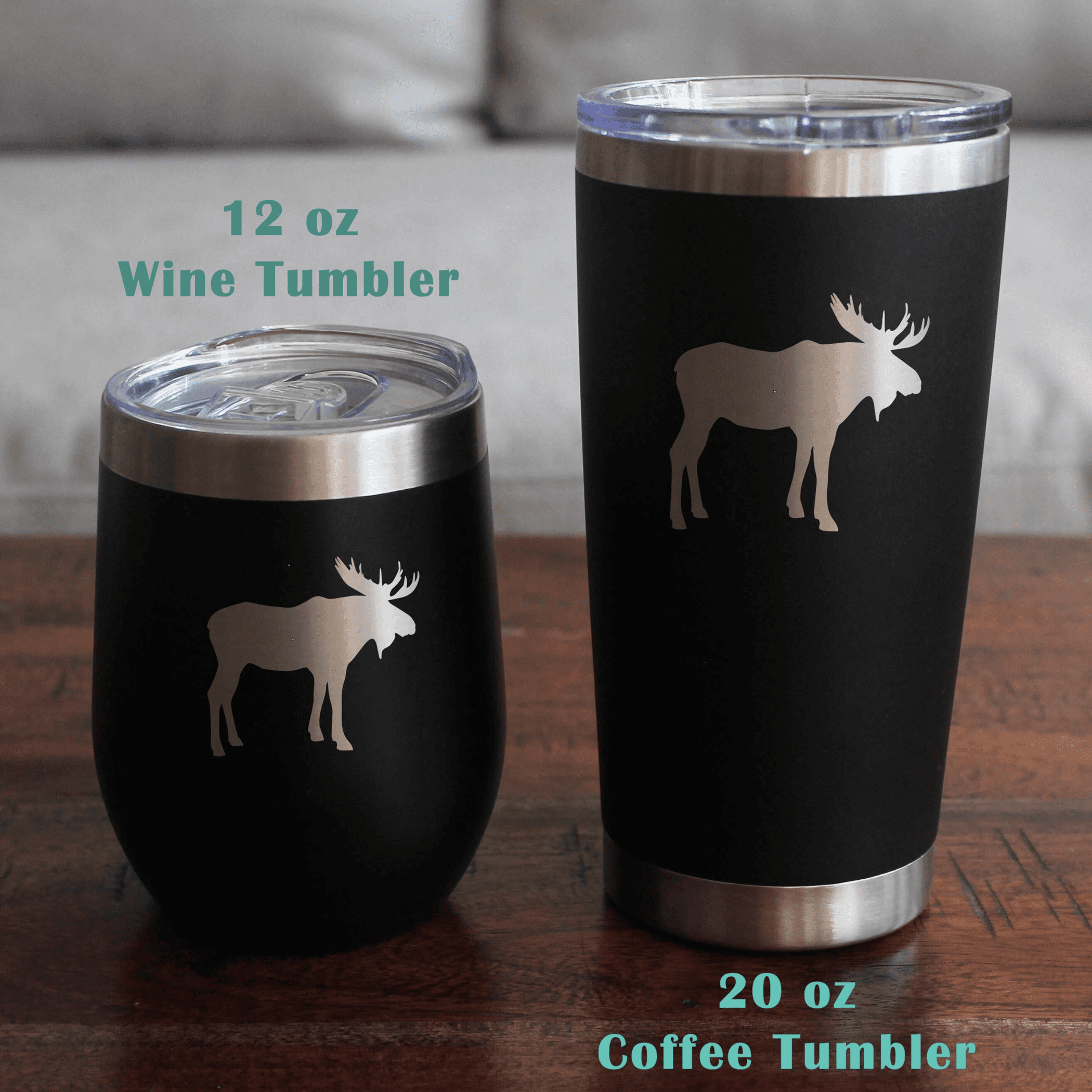 Moose Insulated Travel Tumbler - Rustic Cabin Gifts Bevvee