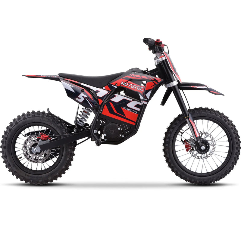 Mototec 60v Pro Electric Dirt Bike 2000w Lithium Red MotoTec