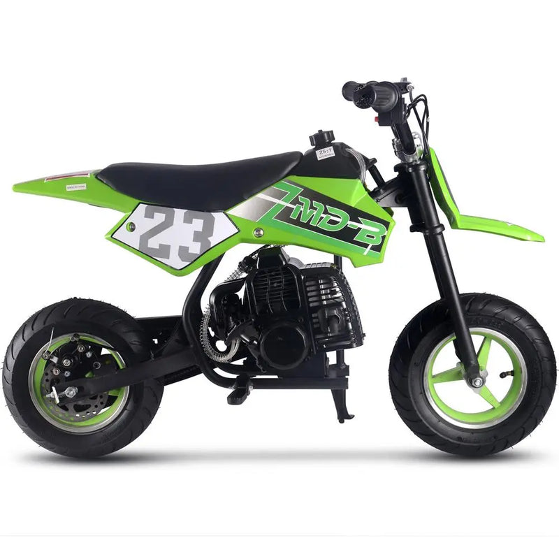 Mototec Db-02 50cc 2-stroke Kids Supermoto Dirt Bike Green MotoTec