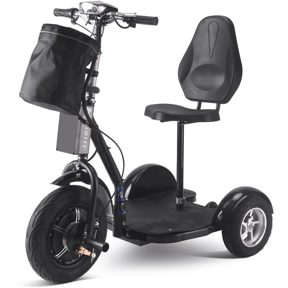 Mototec Electric Trike 48v 1000w Lithium Black MotoTec