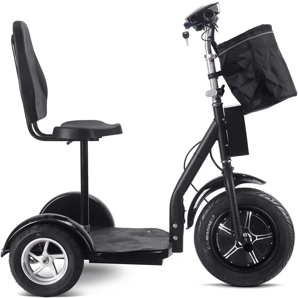 Mototec Electric Trike 48v 1000w Lithium Black MotoTec