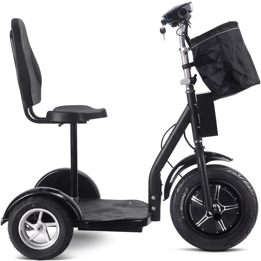 Mototec Electric Trike 48v 1000w Lithium Black MotoTec