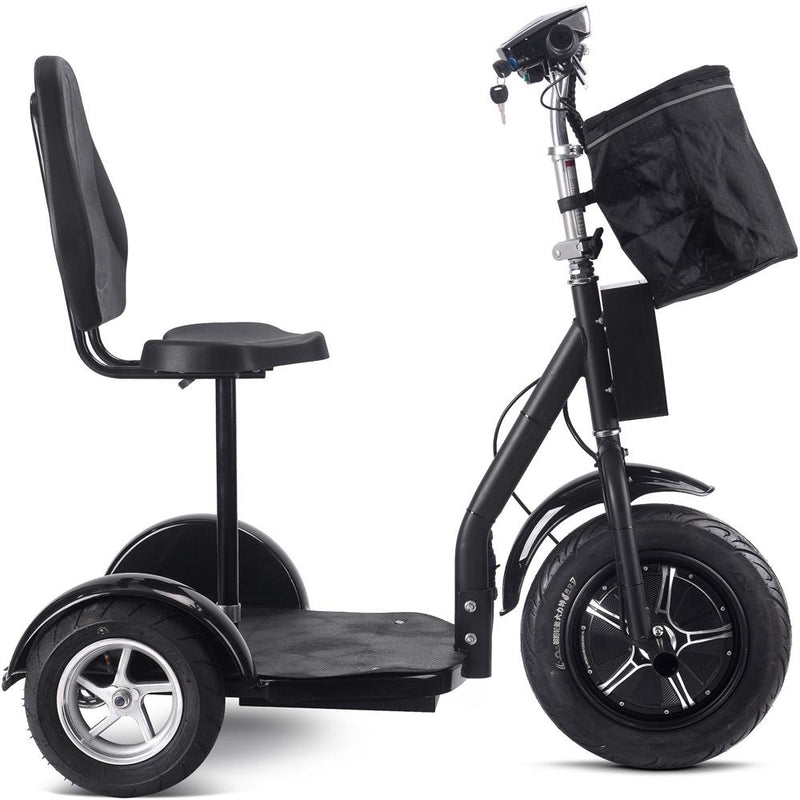 Mototec Electric Trike 48v 1000w Lithium Black MotoTec