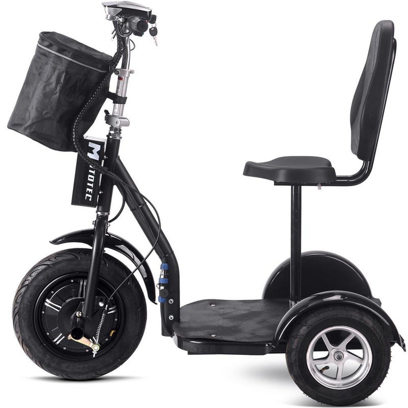 Mototec Electric Trike 48v 1000w Lithium Black MotoTec
