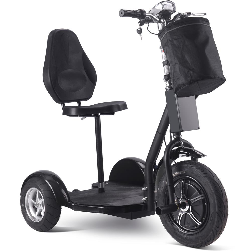 Mototec Electric Trike 48v 1000w Lithium Black MotoTec