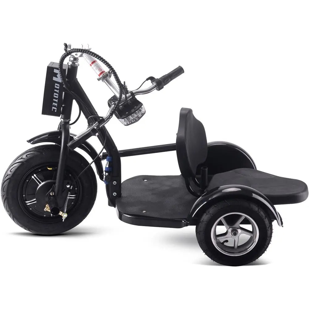 Mototec Electric Trike 48v 1000w Lithium Black MotoTec