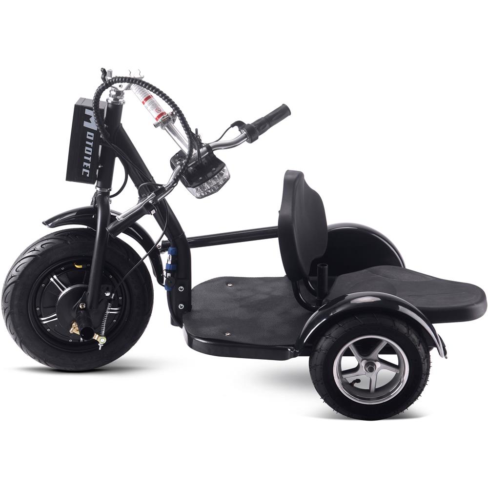 Mototec Electric Trike 48v 1000w Lithium Black MotoTec