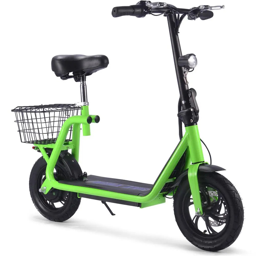 Mototec Metro 36v 500w Lithium Electric Scooter Green MotoTec