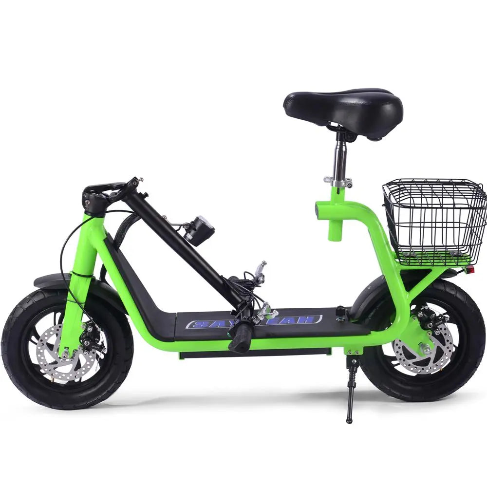 Mototec Metro 36v 500w Lithium Electric Scooter Green MotoTec