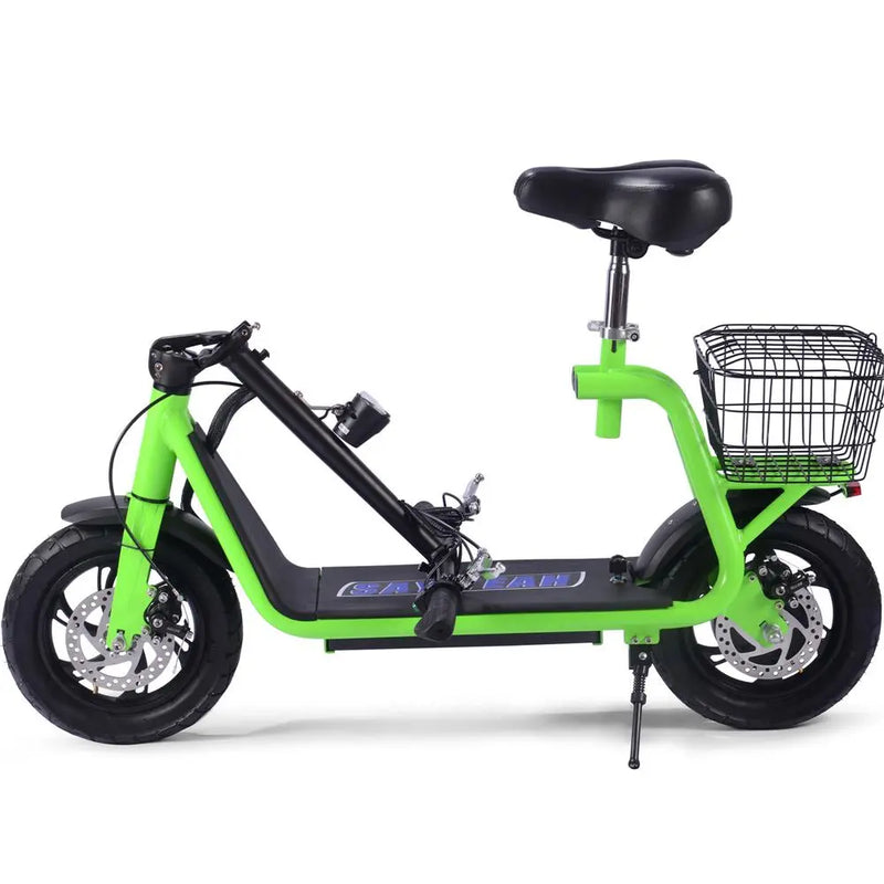 Mototec Metro 36v 500w Lithium Electric Scooter Green MotoTec
