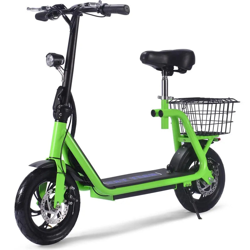 Mototec Metro 36v 500w Lithium Electric Scooter Green MotoTec