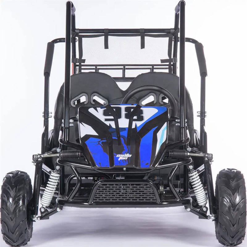 Mototec Mud Monster Xl 212cc 2 Seat Go Kart Full Suspension Blue MotoTec