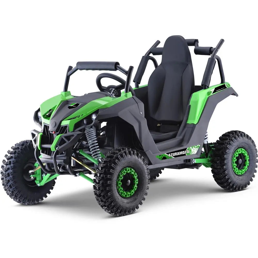 Mototec Raider Kids Utv 48v 1200w Full Suspension Green MotoTec