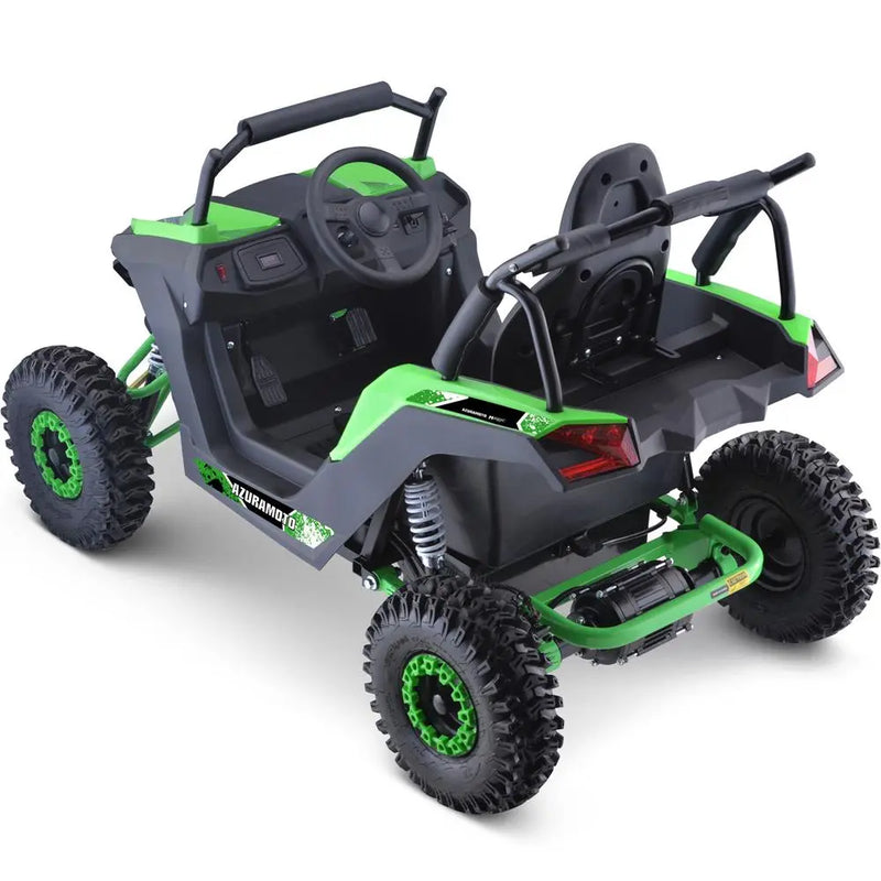 Mototec Raider Kids Utv 48v 1200w Full Suspension Green MotoTec