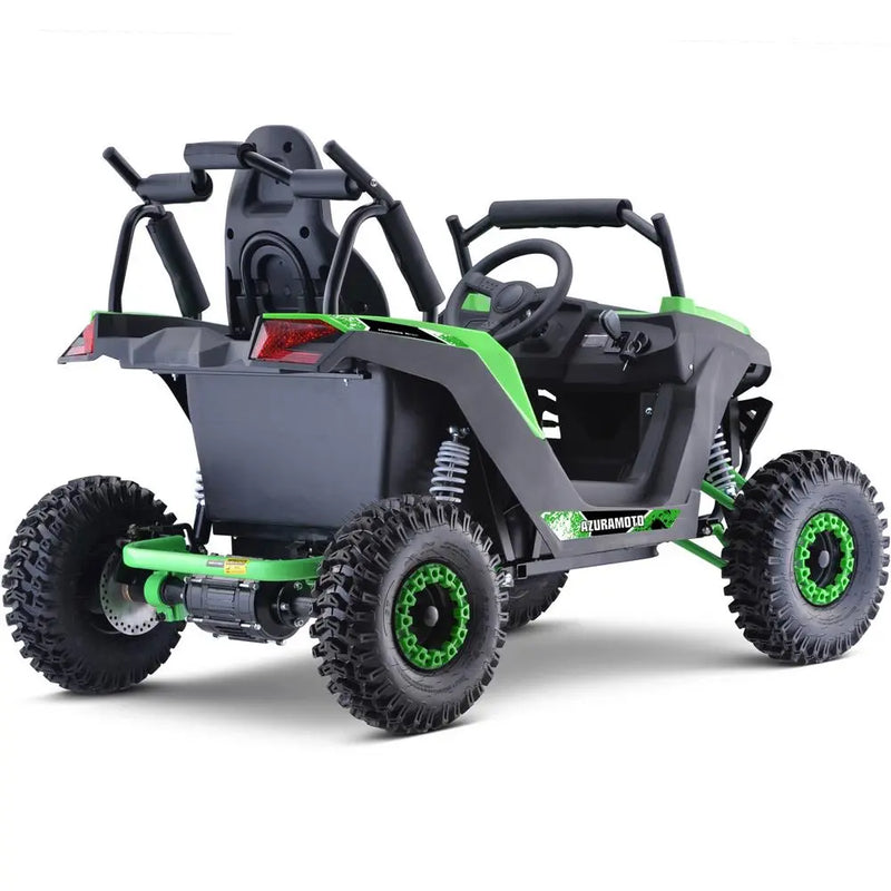 Mototec Raider Kids Utv 48v 1200w Full Suspension Green MotoTec