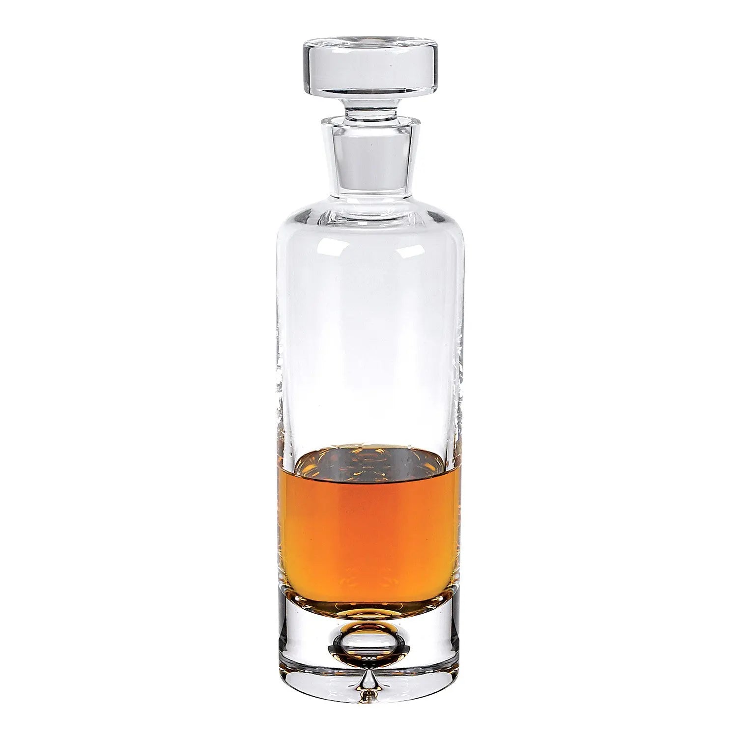Mouth Blown European Crystal Round Decanter 28 Oz Homeroots Kitchen & Dining