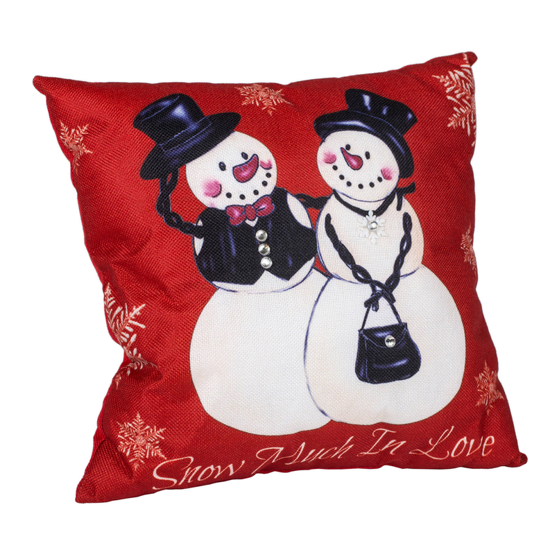 Mr And Mrs Snow Pillow Dicksons Inc