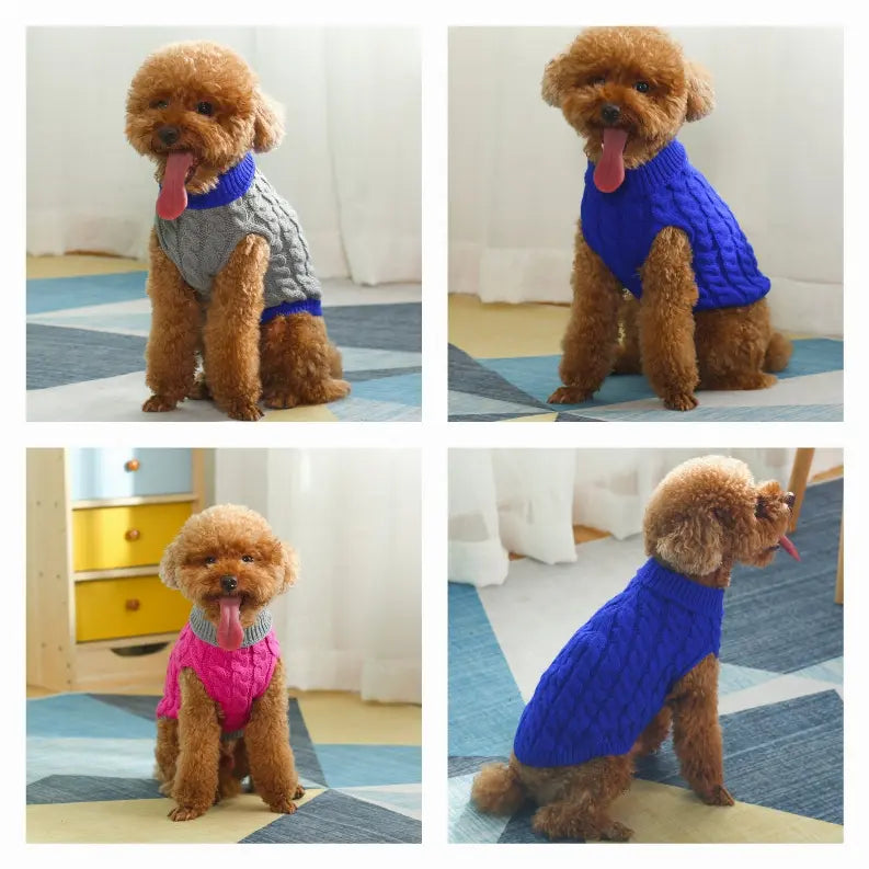 Mr. Peanut's Knitted Acrylic Dog Sweaters Mr. Peanut's Premium Products