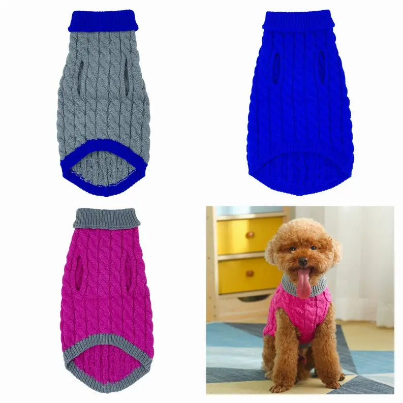Mr. Peanut's Knitted Acrylic Dog Sweaters Mr. Peanut's Premium Products