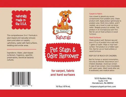 Mr. Peanut's Naturals Enzymatic Stain and Odor Remover Mr. Peanut's Premium Products
