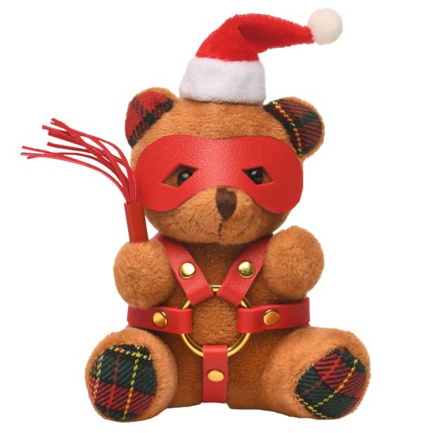 Ms Holiday Bondage Bear Keychain Brown - GreatEagleInc