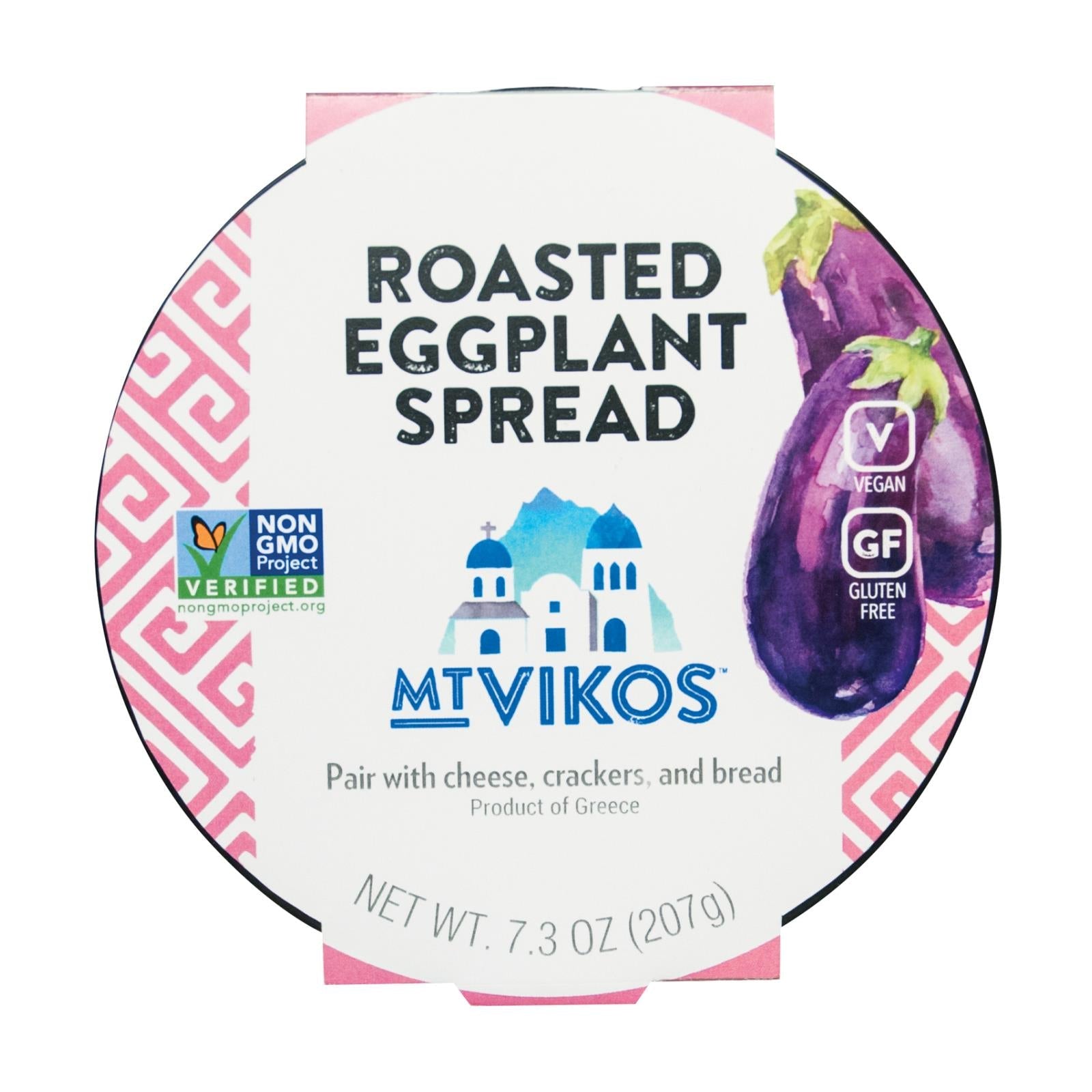 Mt Vikos Roasted Eggplant Spread - Case Of 6 - 7.3 Oz Mt Vikos