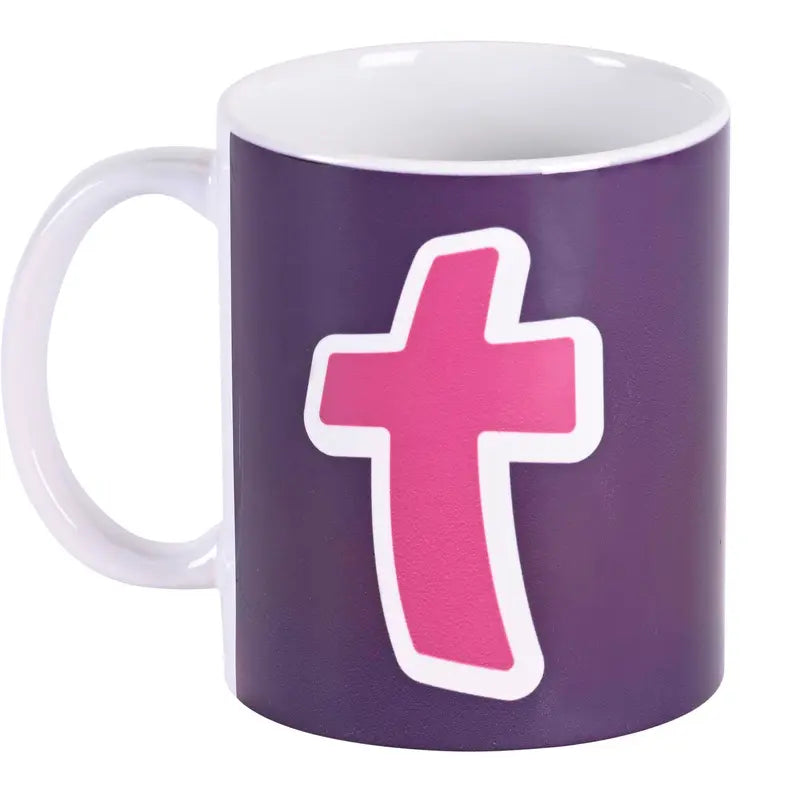 Mug Ceramic Pink Cross 11 oz Dicksons Inc